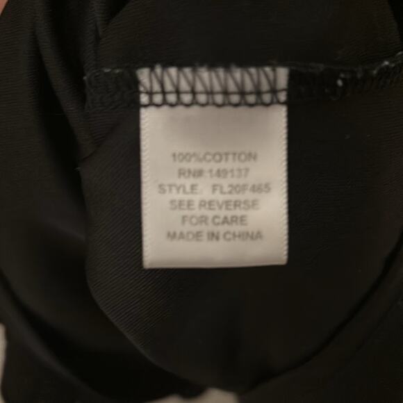 FAVLUX Black V-Neck Babydoll Mini Dress S Boho Costal Cowgirl Festival Indie LBD - Picture 11 of 11